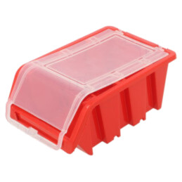 Container: Cuvă; roşie; cu blocare cu clichet; 155x100x70mm