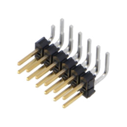 Conector: şiruri pini; şir pini; tată; PIN: 12; în unghi 90°; THT