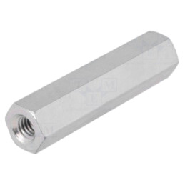 Piuliţă-distanţieră filetată; 90mm; Filet int: M6; hexagonală