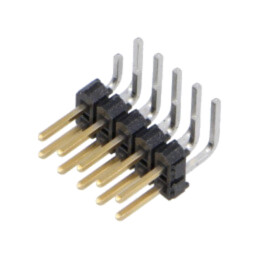 Conector: şiruri pini; şir pini; tată; PIN: 10; în unghi 90°; THT