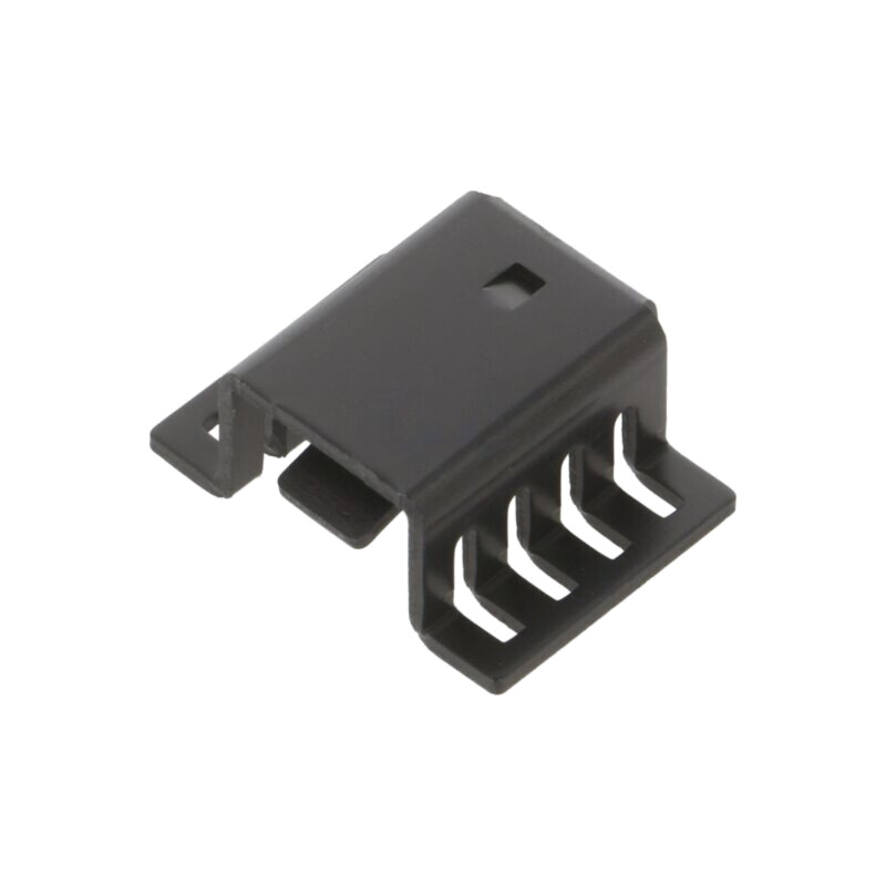 Radiator: extrudat; U; TO220; neagră; L: 18,79mm; W: 22,86mm