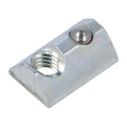Piuliţă; pt.profile; Lăţime cant: 5mm; oţel; zinc; în T; Filet: M4