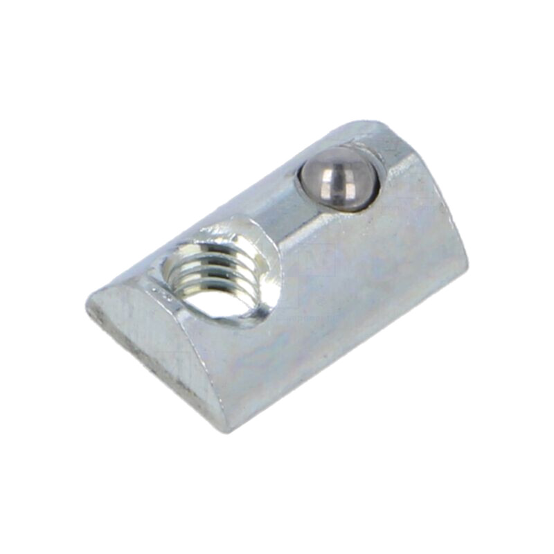 Piuliţă; pt.profile; Lăţime cant: 5mm; oţel; zinc; în T; Filet: M4