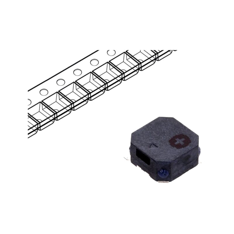 Traductor de sunet: semnalizator electromagnetic; SMD; 2731Hz Traductor de sunet: semnalizator electromagnetic; SMD; 2731Hz