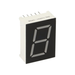Afişaj: LED; cu 7 segmente; 20,4mm; 0,8"; Nr.car: 1; RGB; anod