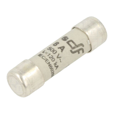 Siguranţă: siguranţă; 8A; 500VAC; 250VDC; gG; 10,3x38mm