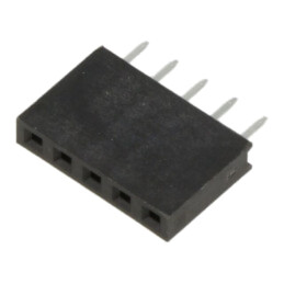 Conector: şiruri pini; soclu; mamă; PIN: 5; drept; THT; pentru PCB