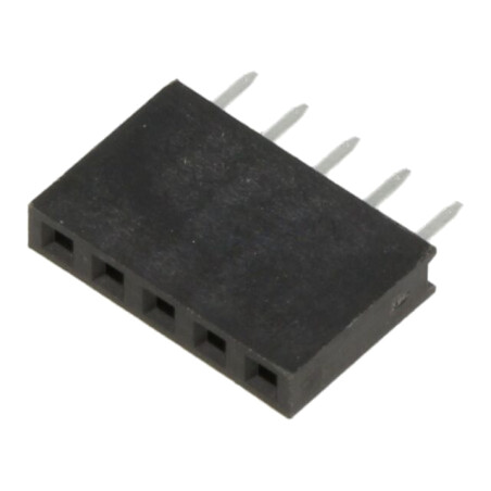 Conector: şiruri pini; soclu; mamă; PIN: 5; drept; THT; pentru PCB