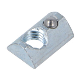 Piuliţă; pt.profile; Lăţime cant: 8mm; oţel; zinc; în T; Filet: M5