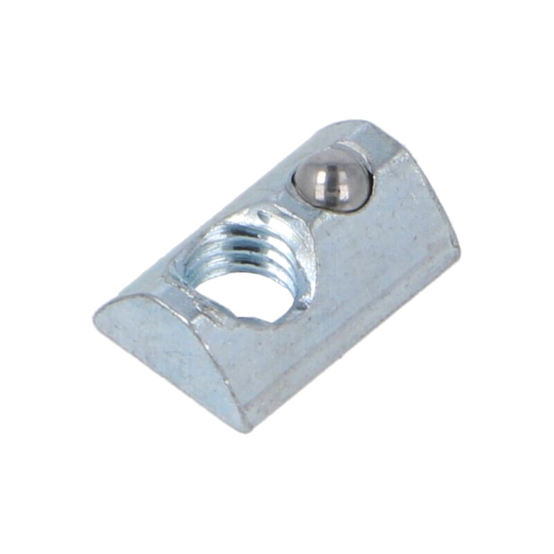 Piuliţă; pt.profile; Lăţime cant: 8mm; oţel; zinc; în T; Filet: M5 Piuliţă; pt.profile; Lăţime cant: 8mm; oţel; zinc; în T; Filet: M5