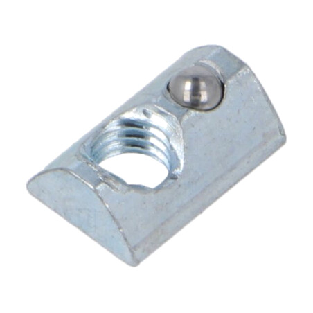 Piuliţă; pt.profile; Lăţime cant: 8mm; oţel; zinc; în T; Filet: M5
