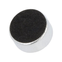 Microfon; electret; 100Hz÷10kHz; 2,2kΩ; -37dB; Ø9,7x4,5mm; 500uA