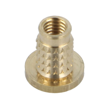 Adaos filetat; alamă; M5; BN 37898; Lung: 10,1mm; pt.plastic