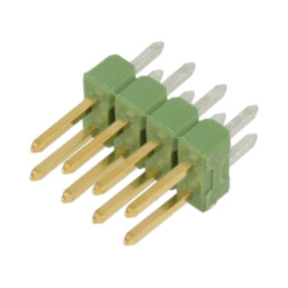 Conector: şiruri pini; şir pini; tată; PIN: 8; AMPMODU MOD II; THT