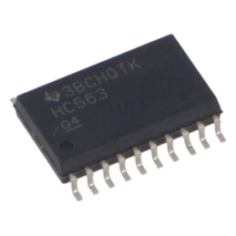 IC: digital; clichet transparent D; Ch: 8; 2÷6VDC; SMD; SO20-W; HC