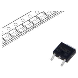 IC: stabilizator de tensiune; LDO,liniar,nereglabil; 9V; 1A; SMD