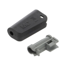 Carcasă; neagră; Lung.tot: 36,3mm; Dimensiune soclu: 4mm