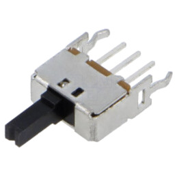 Comutator: glisant; Poz: 2; SPDT; 0,1A/12VDC; ON-ON; THT; -20÷70°C