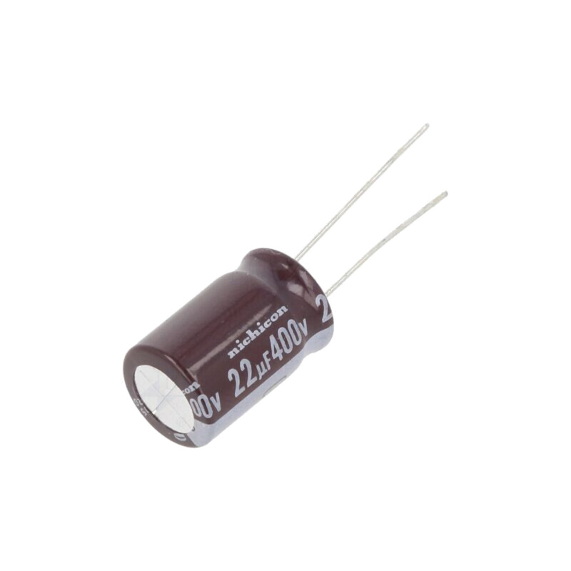 Condensator: electrolitic; THT; 22uF; 400VDC; Ø12,5x20mm; ±20%