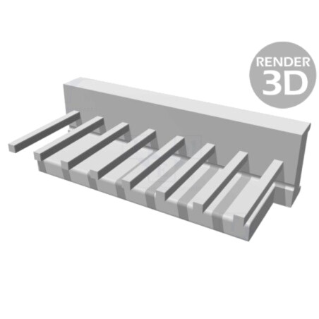 Conector: cablu-placă; soclu; tată; PIN: 8; MTA-100; drept; THT; 1x8