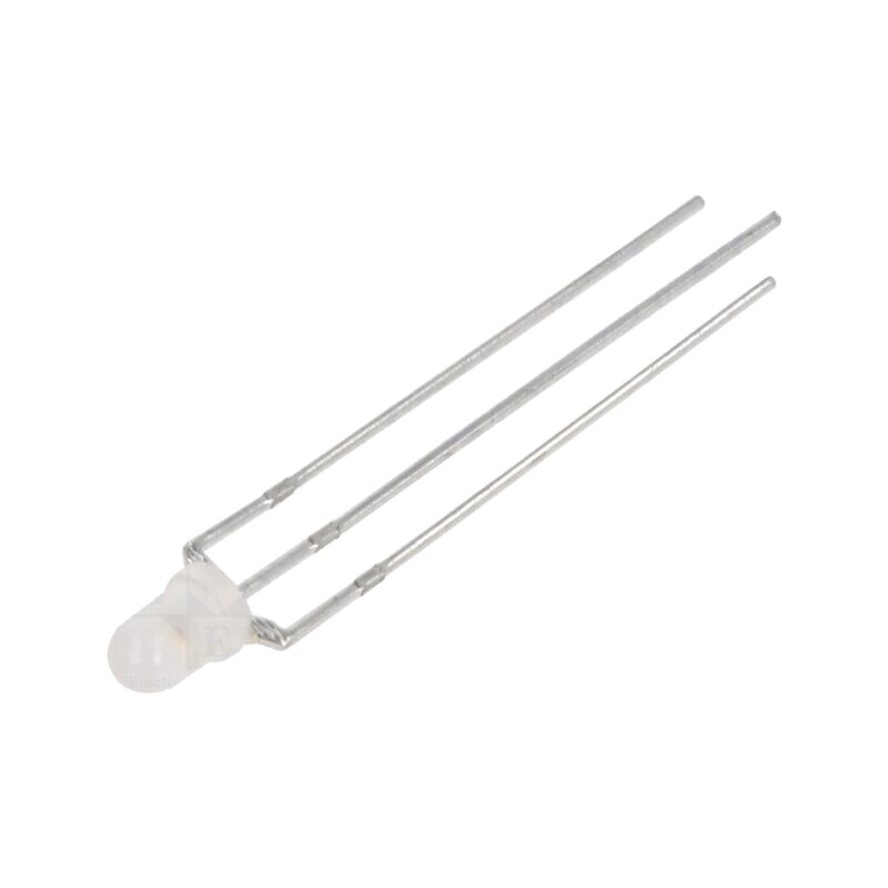 LED; roşie,verde; 3mm; 30mcd; 40°; Parte frontală: convex LED; roşie,verde; 3mm; 30mcd; 40°; Parte frontală: convex