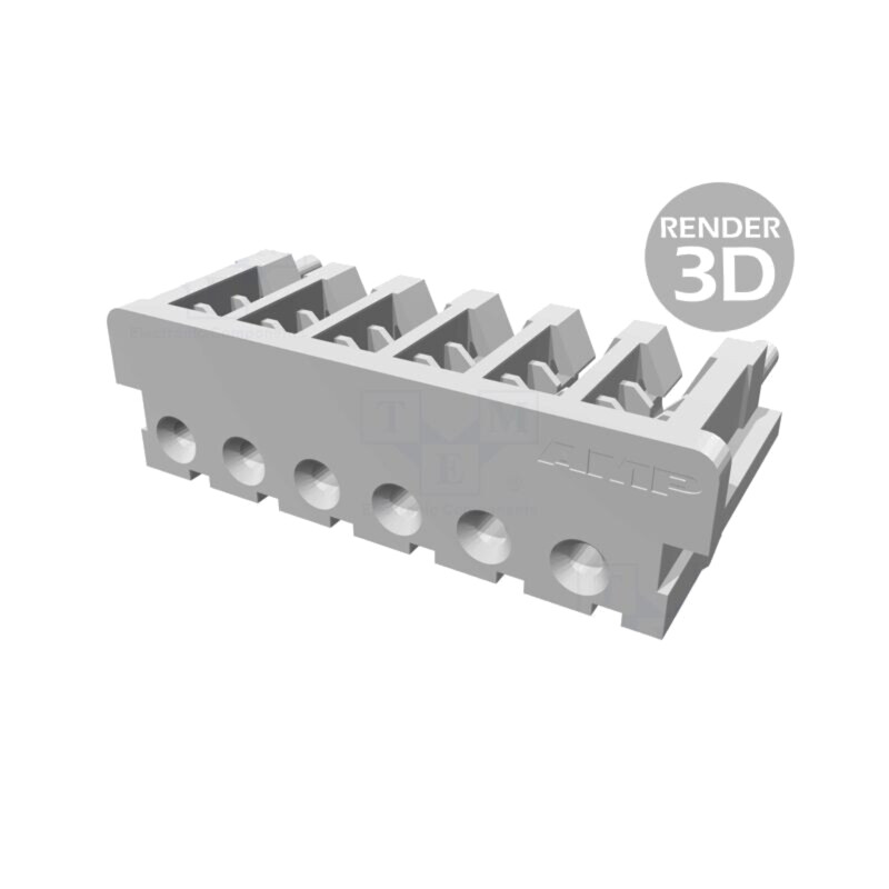 Conector: cablu-placă; mufă; mamă; PIN: 6; CT; IDC; pe cablu; 2mm; AMP Conector: cablu-placă; mufă; mamă; PIN: 6; CT; IDC; pe cablu; 2mm; AMP