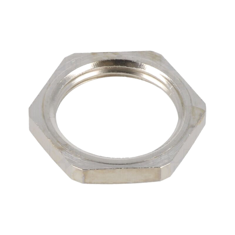 Piuliţă; PG21; alamă; 32mm; Acoperire: nichel; Entrelec Piuliţă; PG21; alamă; 32mm; Acoperire: nichel; Entrelec