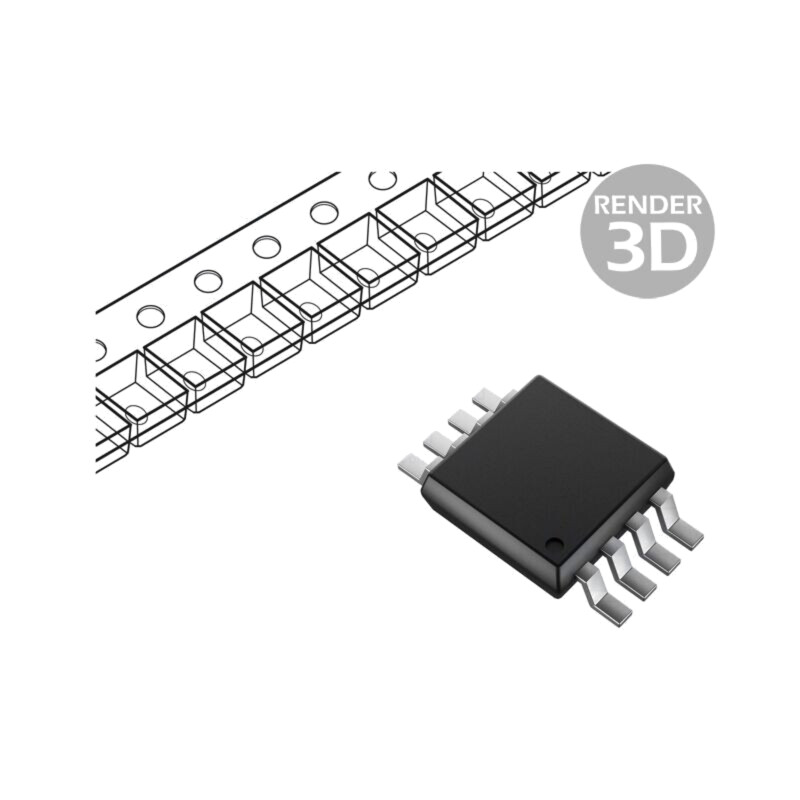 IC: memorie EEPROM; 2kbEEPROM; I2C; 256x8bit; 2,5÷5,5V; 400kHz IC: memorie EEPROM; 2kbEEPROM; I2C; 256x8bit; 2,5÷5,5V; 400kHz