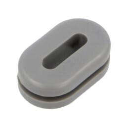 Manşon; PVC; gri; Gros.panou: max.3mm; -30÷60°C; UL94V-0; Thk: 11mm