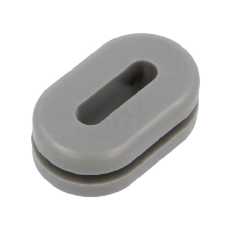 Manşon; PVC; gri; Gros.panou: max.3mm; -30÷60°C; UL94V-0; Thk: 11mm