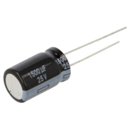 Condensator: electrolitic; low ESR; THT; 1500uF; 25VDC; Ø12,5x20mm