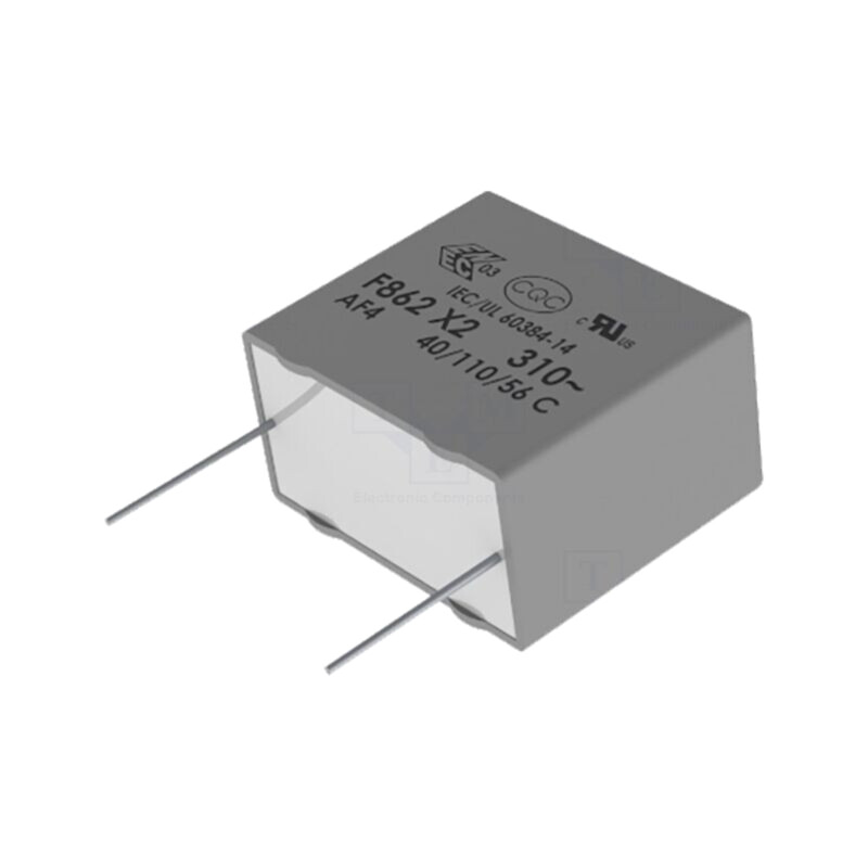 Condensator: cu polipropilenă; X2; F862; 560nF; 630VDC; 310VAC Condensator: cu polipropilenă; X2; F862; 560nF; 630VDC; 310VAC
