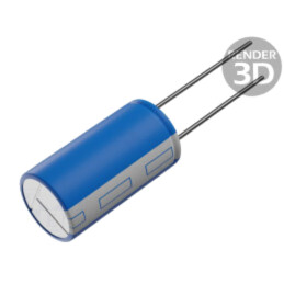Supercondensator; THT; 10F; 2,7VDC; Ø10x25mm; H