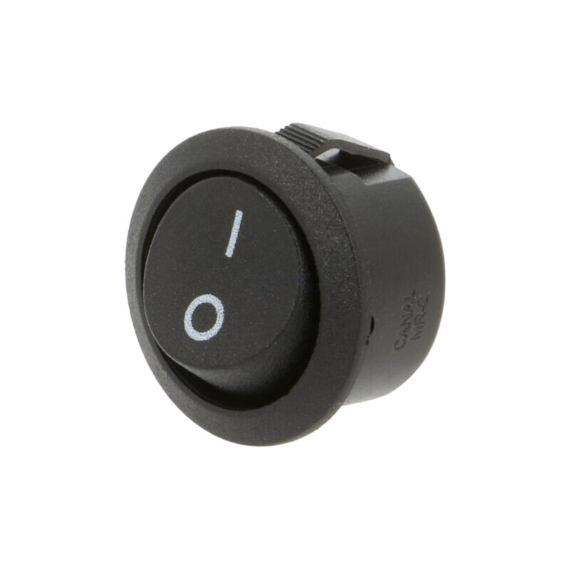 ROCKER; SPST; Poz: 2; OFF-ON; 16A/250VAC; neagră; fără; 20mΩ; Ø20mm ROCKER; SPST; Poz: 2; OFF-ON; 16A/250VAC; neagră; fără; 20mΩ; Ø20mm
