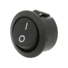 ROCKER; SPST; Poz: 2; OFF-ON; 16A/250VAC; neagră; fără; 20mΩ; Ø20mm