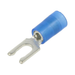Vârf: furcă; Ø: 3,5mm; 1,5÷2,5mm2; crimpat; pe cablu; izolată; cupru