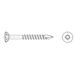 Şurub; pt.lemn; 4,5x70; Cap: îngropat; Torx®; TX20; SPAX®; 8,8mm