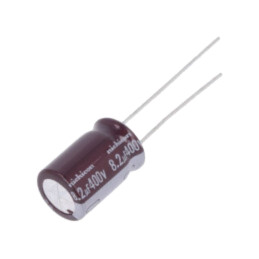 Condensator: electrolitic; THT; 8,2uF; 400VDC; Ø10x16mm; ±20%; ULD