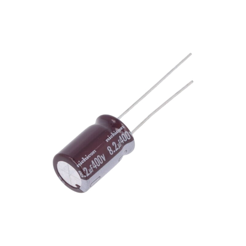 Condensator: electrolitic; THT; 8,2uF; 400VDC; Ø10x16mm; ±20%; ULD
