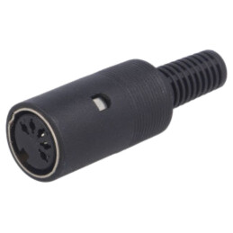 Conector: DIN; mufă; mamă; PIN: 5; 180°; drept; pe cablu