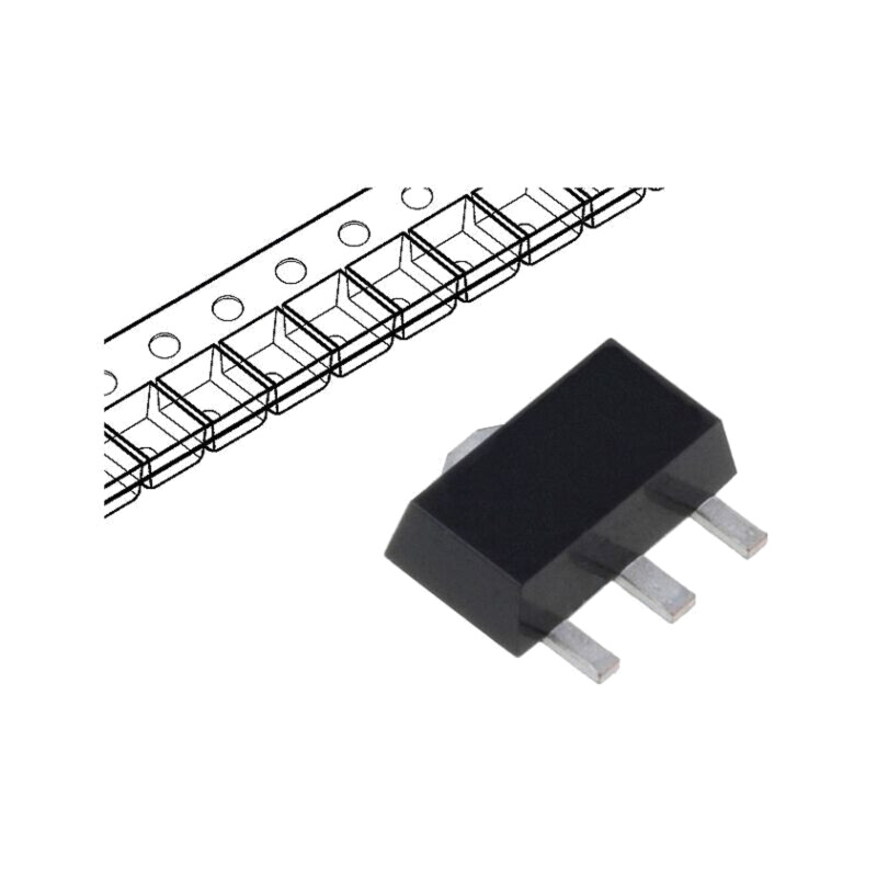 IC: stabilizator de tensiune; liniar,nereglabil; 8V; 0,1A; SOT89