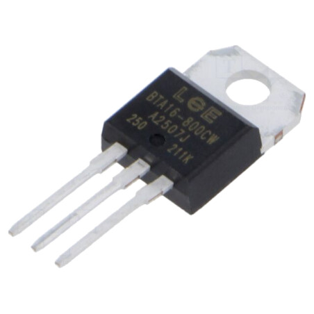 Triac; 800V; 16A; TO220AB; Igt: 35mA; Ufmax: 1,55V