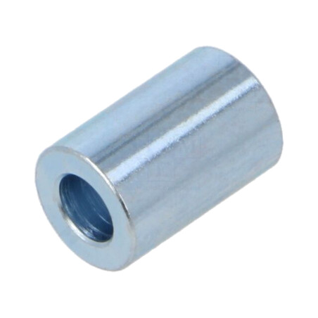 Manşon distanţier; 12mm; cilindric; oţel; zinc; Diam.ext: 8mm