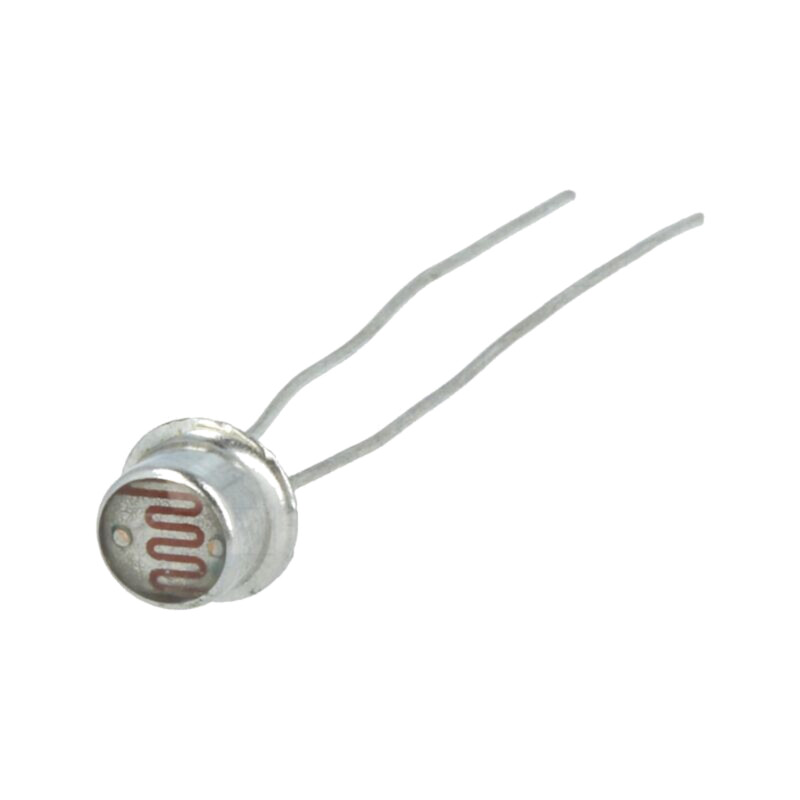 Fotorezistor; 100mW; 30÷90kΩ; 540nm; THT; 150VDC; ØLED: 5,5mm Fotorezistor; 100mW; 30÷90kΩ; 540nm; THT; 150VDC; ØLED: 5,5mm