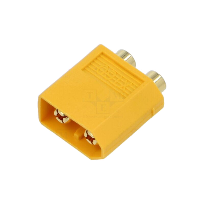 Conector: alimentare DC; soclu; tată; XT60; 30A; 500V; PIN: 2; drept
