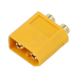 Conector: alimentare DC; soclu; tată; XT60; 30A; 500V; PIN: 2; drept
