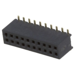 Conector: şiruri pini; soclu; mamă; PIN: 20; drept; 1A; SMT; 1,27mm