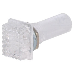 Lampă de control: fără lampă cu neon; convex; albă; 230VAC; IP20
