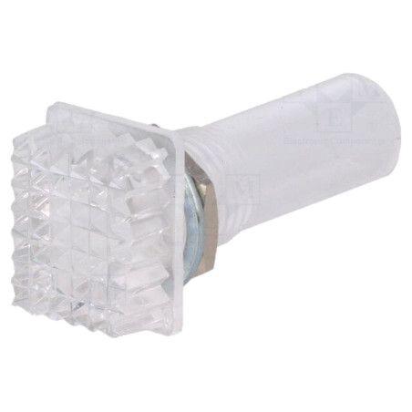 Lampă de control: fără lampă cu neon; convex; albă; 230VAC; IP20