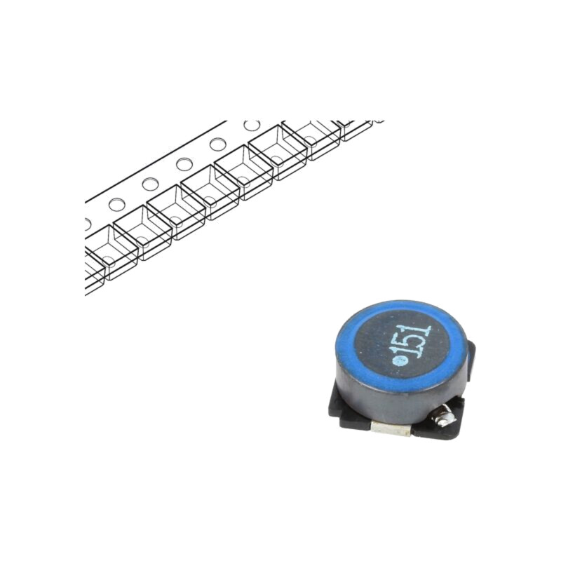 Inductor: ferită; SMD; 150uH; 0,81A; 420mΩ; ±20%; SLF